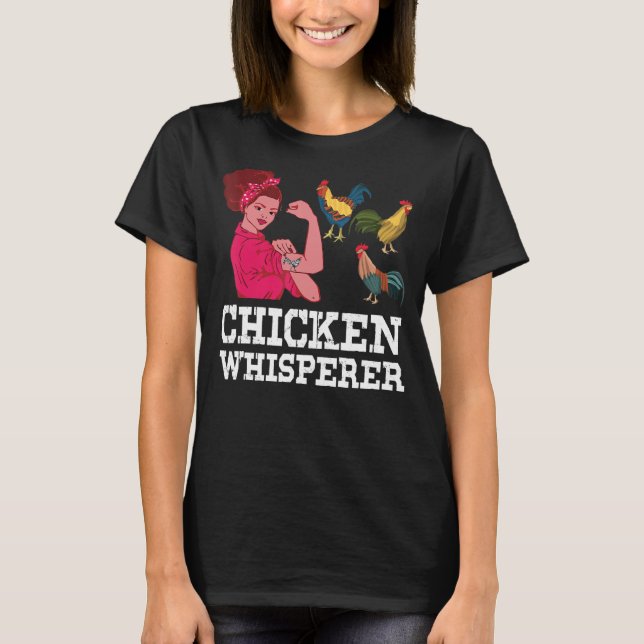 Hühner Geist Tierroster Bauer Reben T-Shirt (Vorderseite)