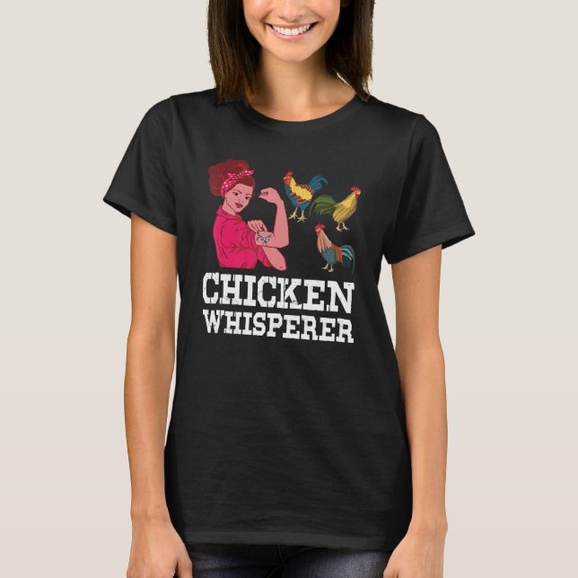 Hühner Geist Tierroster Bauer Reben T-Shirt (Vorderseite)