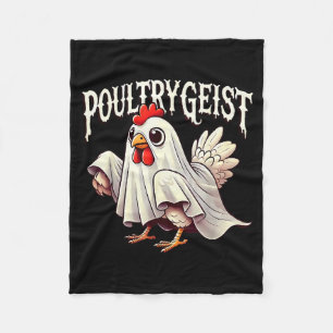 Hühner-Geist Ultrygeist Lustiger Halloween-Bauer Fleecedecke