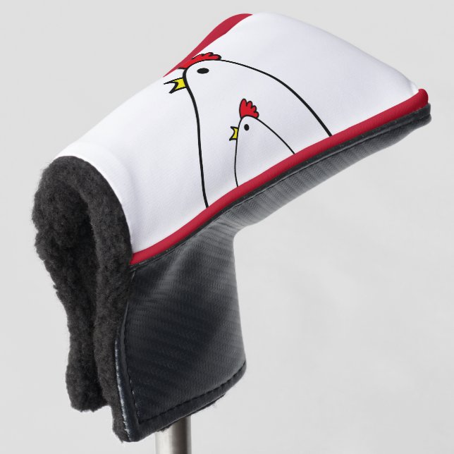 Hühner Golf Headcover (3/4 Vorderseite)