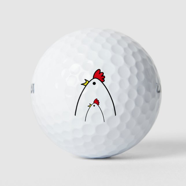 Hühner Golfball (Vorderseite)