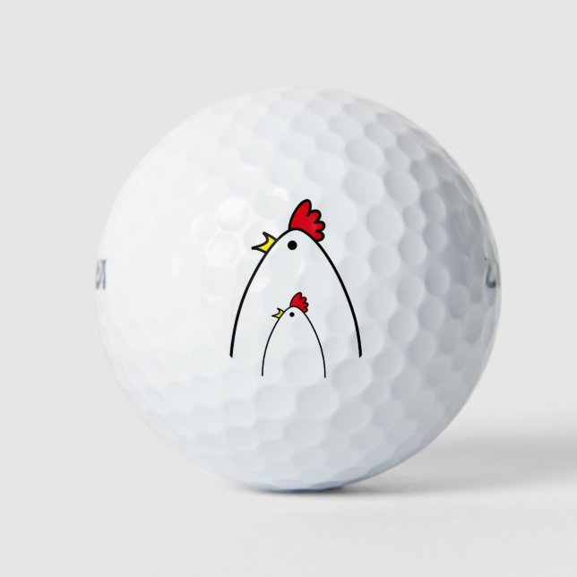 Hühner Golfball (Vorderseite)