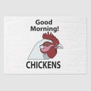 Hühner Guten Morgen lustiges Hühnchen Seidenpapier