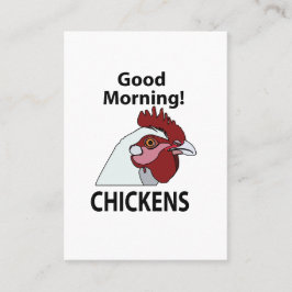 Hühner Guten Morgen lustiges Hühnchen Visitenkarte