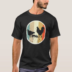 Hühner Hahn Geflügelfarm Landwirtschaft Bauer Vint T-Shirt