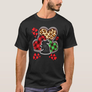 Hühner Hahn Henne Herzen Glückliches Valentinstag T-Shirt