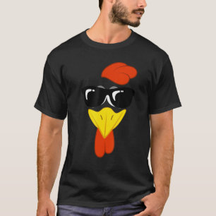 Hühner-Halloween-Gesichtskostüm Lazy T-Shirt