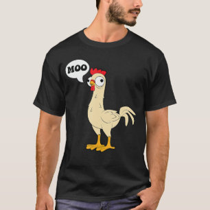 Hühner Henne Geflügel Kuh Lustiger Witz Dad Witz v T-Shirt