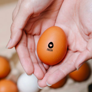 Hühner, Henneneier   Frische Eier   Ei Mini Stempe Gummistempel