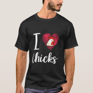 Hühner Hinterhof Henne Herde Hahn T-Shirt