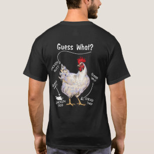 Hühner-Hintern raten, was Hühnchen-Ding raten, wer T-Shirt