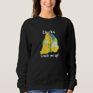 Hühner Hühner Osterfest Ostern Sprichwort Kiche Os Sweatshirt