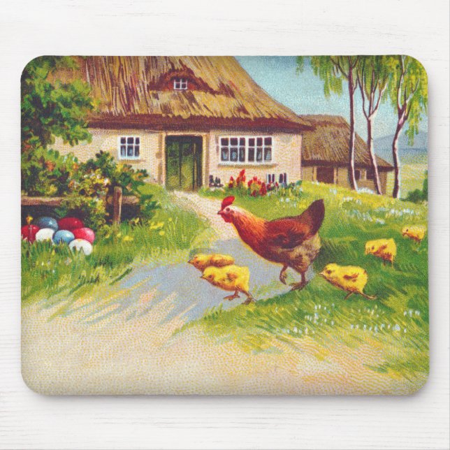 Hühner, Hühner und Ostereier Mousepad (Vorne)