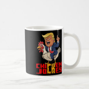 Hühner-Jockey-Trump-lustiges-politisches-Meme Kaffeetasse
