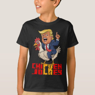 Hühner-Jockey Trump Lustiges Politisches Meme  T-Shirt