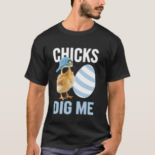 Hühner küssen mich Ostern Frohe Ostern Lustig T-Shirt