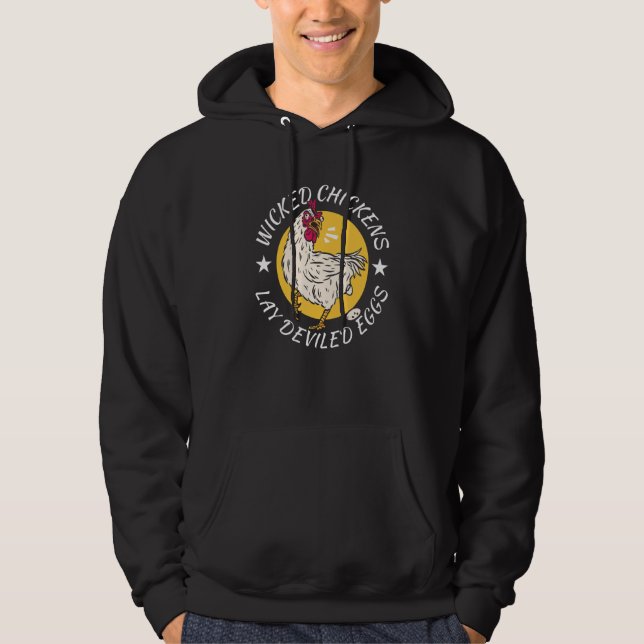 Hühner-Lay-devikierte Eier Kostüm Halloween Hoodie (Vorderseite)