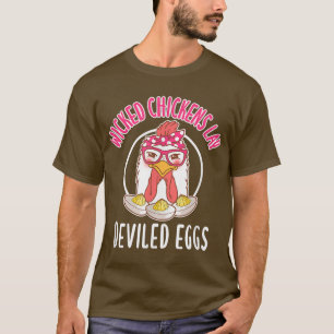 Hühner-Lay-devikierte Eier Kostüm Halloween T-Shirt