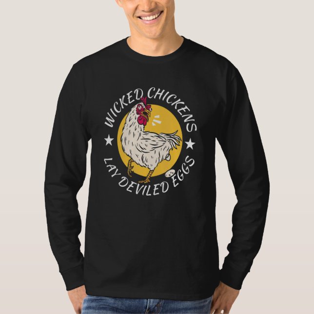 Hühner-Lay-devikierte Eier Kostüm Halloween T-Shirt (Vorderseite)