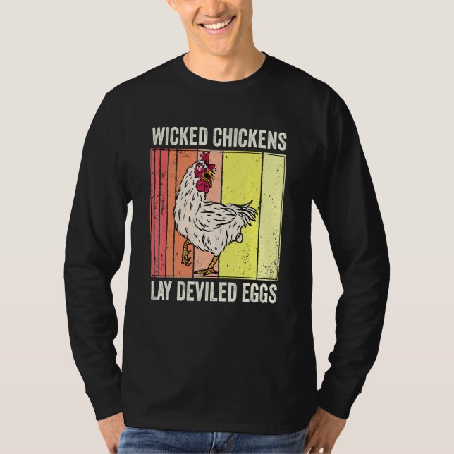 Hühner-Lay-devikierte Eier Kostüm Halloween T-Shirt (Vorderseite)