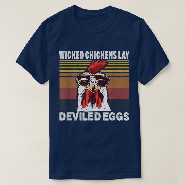 Hühner-Lay-devikierte Eier Kostüm Halloween T-Shirt (Design vorne)