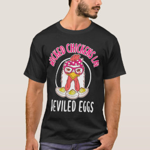 Hühner-Lay-devikierte Eier Kostüm Halloween T-Shirt