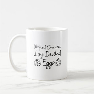 Hühner, Lay deviled Eggs Funny Egvers Liebhaber Kaffeetasse