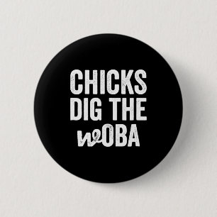 Hühner lieben die Woba-Sabermetrik für Baseball-Co Button