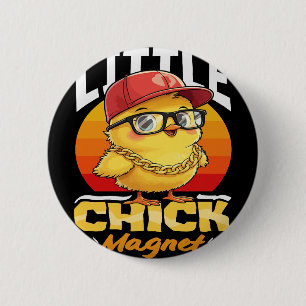 Hühner Magnet Lustig Von Huhn Cool Sungles Jungen  Button
