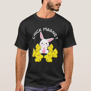 Hühner-Magnet Ostern-Wortspiel Ostersonntag-Feiert T-Shirt