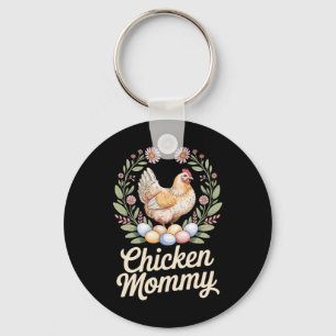 Hühner-Mama Küken-Mutter Farmer Geflügel-Mutter Schlüsselanhänger