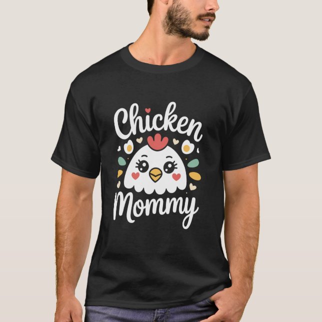 Hühner-Mama Küken-Mutter Farmer Geflügel-Mutter T-Shirt (Vorderseite)