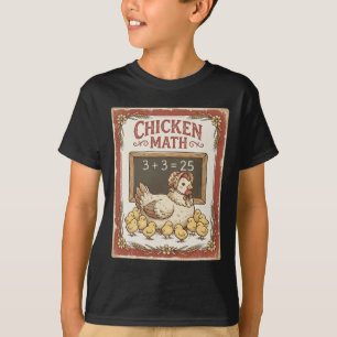 Hühner-Mathematik Lustige Tafelgleichung Henne Cky T-Shirt