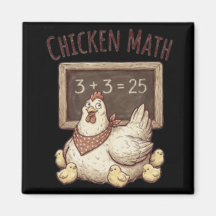 Hühner-Mathematik Lustige Tafelgleichung Henne Hüh Magnet