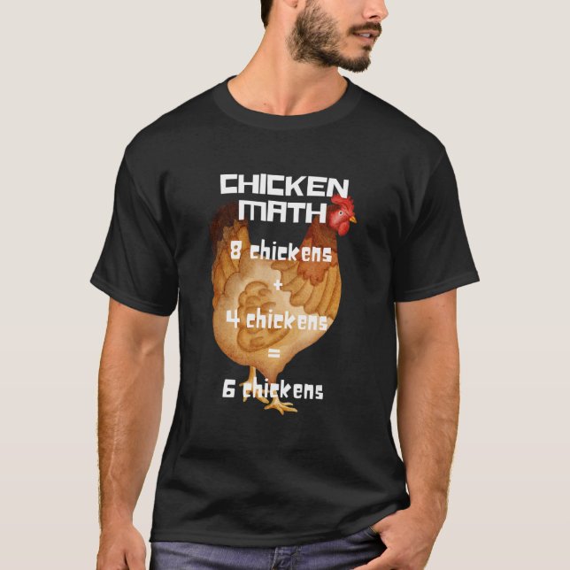 Hühner-Mathematik T-Shirt (Vorderseite)
