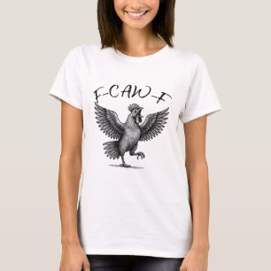 Hühner-Meme-Krähen Lustige Sprüche Hahn-Humor-Zita T-Shirt