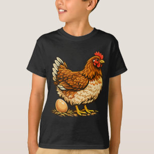 Hühner Mit Ei Design Hühnerhalter Henne Bauernhof T-Shirt