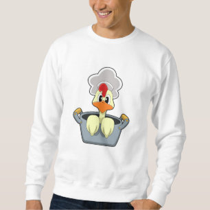 Hühner mit Kochtopf Sweatshirt