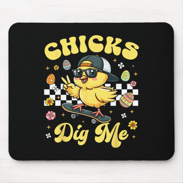 Hühner mögen mich Ostern Kleinkind Jungen Männer F Mousepad (Vorne)