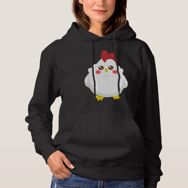 Hühner Muster   Hoodie (Vorderseite)