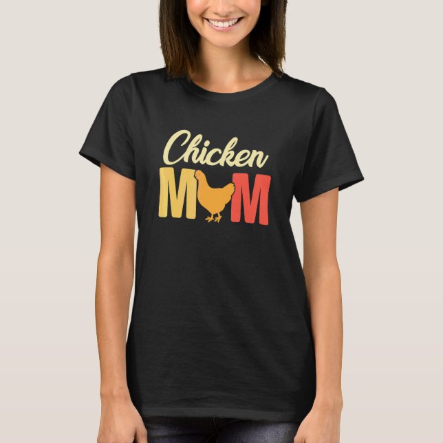 Hühner-Mutter-Bauer-Cluckin'-Mutti-Ever-Hühner-Far T-Shirt (Vorderseite)