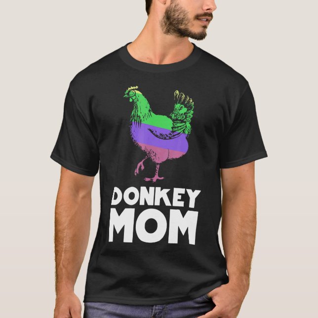 Hühner-Mutter Bauernhof Muttertag T-Shirt (Vorderseite)