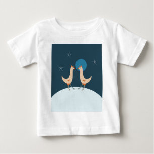 Hühner Nacht Party Lustiges Huhn Mond Baby T-shirt
