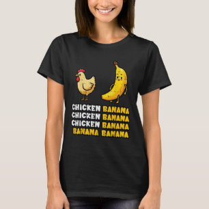 Hühner-Nana-Tanz Lustiges Frucht-Meme Mädchen Kind T-Shirt
