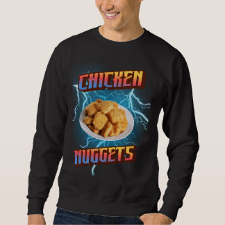 Hühner Nuggets Funny Heavy Metal, Rap Bootleg Sty Sweatshirt