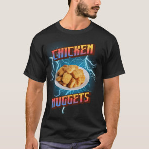 Hühner Nuggets Funny Heavy Metal, Rap Bootleg Sty T-Shirt