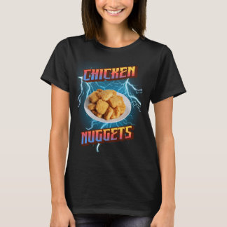 Hühner Nuggets Funny Heavy Metal, Rap Bootleg Sty T-Shirt