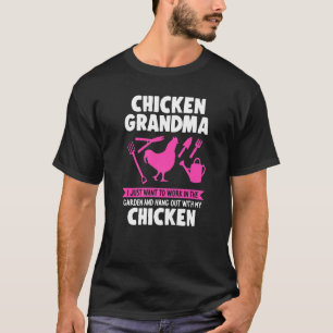 Hühner-Oma ich will Garten-Hühner Hühner T-Shirt