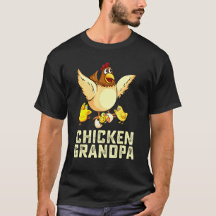 Hühner-Opa-Landwirtschaft-Tier-Jungen-Mädchen-Fami T-Shirt