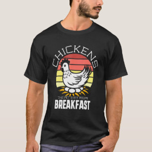 Hühner-Pet-Kot Frühstück T-Shirt